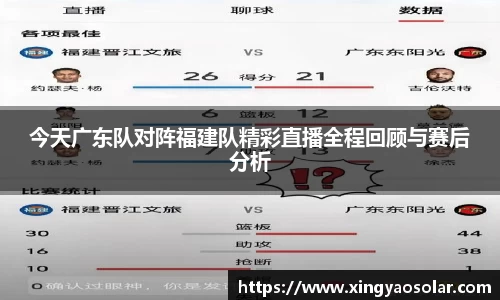 今天广东队对阵福建队精彩直播全程回顾与赛后分析